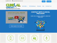 Tablet Screenshot of clinicalcontact.com